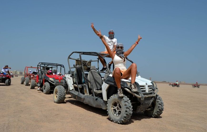 Hurghada: Super Safari Tour Jeep, Quad Bike, Bedouin Village And BBQ Dinner With Show